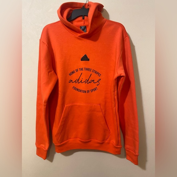 Adidas men’s women’s multi-sport sweatshirt Hoodie Bright Red NWT small - Picture 1 of 9